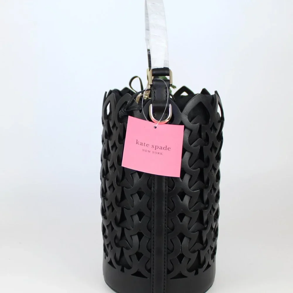 NWT Kate Spade Dorie Small Leather Woven Satchel, Crossbody Strap